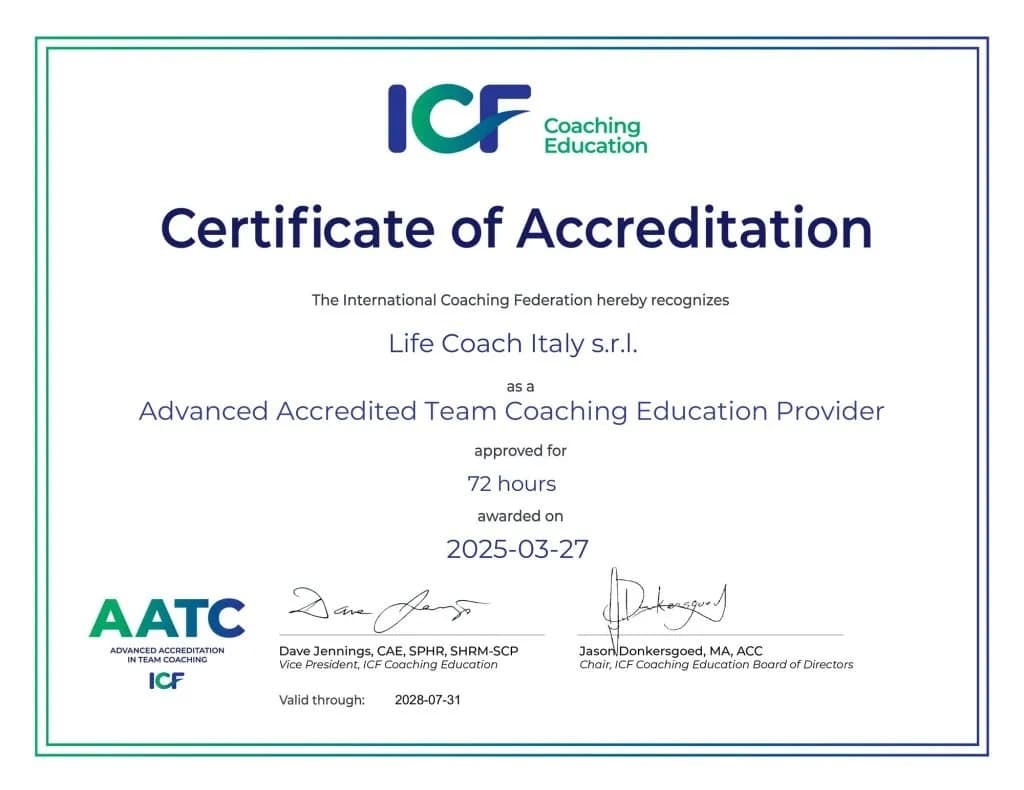 Certificato di accreditamento